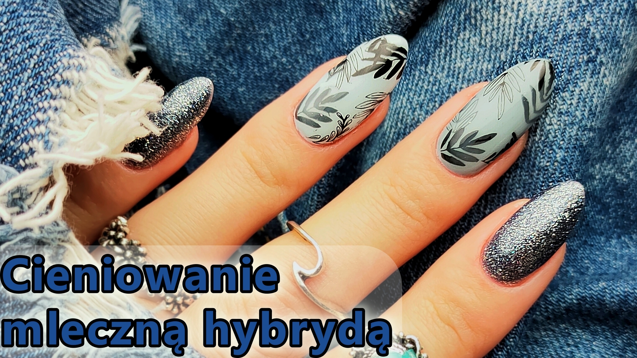 niebieskie-paznokcie-hybrydowe-liscie-na-paznokciach-mleczna-hybryda-cieniowane-leafs-nails-blue-Lakierowniczka