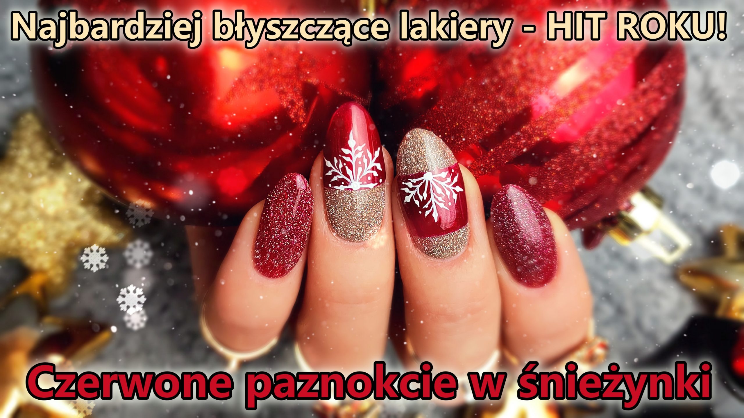 bordowe-paznokcie-ze-sniezynkami-winter-nails-red-czerwone-najbardziej-brokatowe-paznokcie-w-sztucznym-swietle-flask-Lakierowniczka